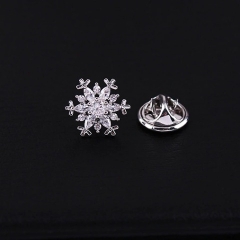 [Noel] Pin Cài Áo HimHip Hoa Tuyết Trắng Mini Thanh Lịch HKCC Đính Phale 1.2cm