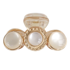 Kẹp Càng Cua HimHip Composite Mặt Đá Viền Vàng Thanh Lịch 8 Răng 5cm