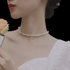 [Thiết kế] Vòng cổ ngọc trai 4mm 4in1 cao cấp 38cm+5cm (Không Kèm Túi Hộp)