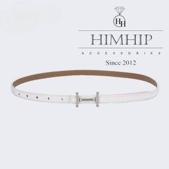 Dây Lưng HimHip Da Thật Luồn Trong Mặt Chữ H Trẻ Trung 1.5x106cm