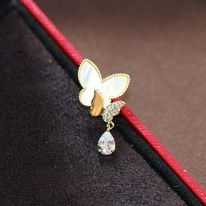 Pin Cài Áo HimHip Đôi Bướm Khảm Trai Sang Trọng HKCC Đính Phale 1,5*2,3cm
