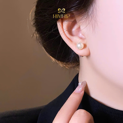 Khuyên Tai Nụ HimHip HKCC 2 Kiểu Dual Radiance Mặt Đá Phale 7ly Chốt Hạt Giả Trai 7ly Thanh Lịch
