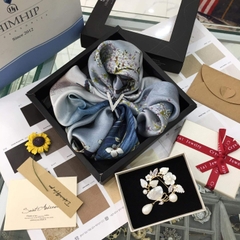 Cài Khăn 3 Chấu HimHip Size To Chữ V Thanh Lịch HKCC Đính Phale 2.5cm