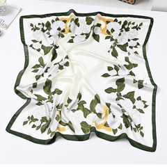Set Quà HimHip Khăn Lụa Vuông 70x70cm & Khuyên Tai, Kẹp Tóc Kèm Túi Hộp Thiệp - 570