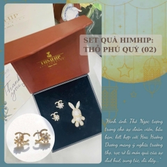 Set Quà Trung Thu HimHip [Thỏ Phú Quý 02] Cài Áo Kèm Túi Hộp Thiệp - 631