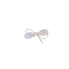 Pin Cài Áo HimHip Thắt Nơ Vàng Thanh Lịch HKCC Đính Phale 2.5cm