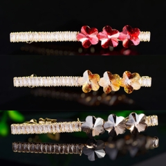 Kẹp Bấm HimHip HKCC Đính Phale Ba Hoa Sang Trọng 0.5x6cm