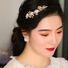 Bờm HimHip Kết Hoa Handmade Sang Trọng 3.5cm