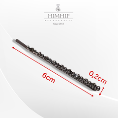 Kẹp Ghim HimHip Phale Ánh Xám Cổ Điển 6x0.2cm