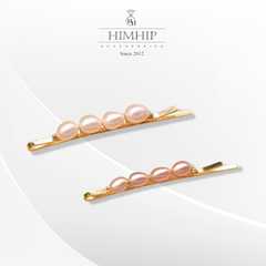 Kẹp Mái HimHip Mix Ngọc Trai Thật Sang Trọng 0.2x5.5cm Phụ Kiện Áo Dài