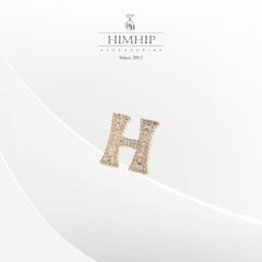 Pin Cài Áo HimHip Chữ H Mạ Vàng Sang Trọng HKCC Đính Phale 1,5*1,5cm