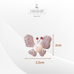 Pin Cài Áo HimHip Bướm Cánh Sang Trọng HKCC Mix Trai 2*2,5cm