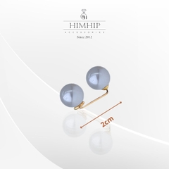 Trâm, Ghim Cài Xiên HimHip 2 Viên Hạt Giả Trai Đơn Giản HKCC 2cm
