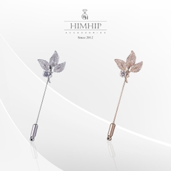 Trâm, Ghim Cài Xiên HimHip Lá Phong Sang Trọng HKCC Đính Phale 2.2x5-7.5cm