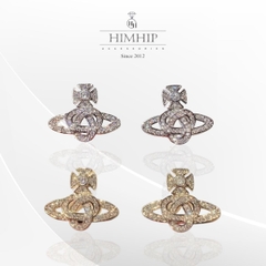 Khuyên Tai Ngắn HimHip Hành Tinh Thanh Lịch HKCC Đính Phale 1.5cm