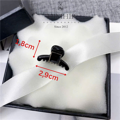 Kẹp Đỉnh HimHip Composite Đá Vuông Thanh Lịch 8 Răng 2.9x1.8cm