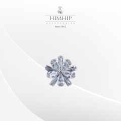 [Noel] Pin Cài Áo HimHip Hoa Tuyết Sang Trọng HKCC Đính Phale 2x2cm