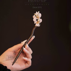 Trâm Cài Tóc HimHip Ngọc Đào Xuân Mộc 20x3cm Kèm Hộp Phụ Kiện Áo Dài