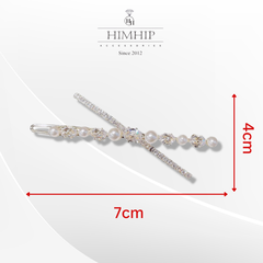 Kẹp Mái HimHip Đính Đá Phale Dáng Chữ X Nhẹ Nhàng 7x4cm
