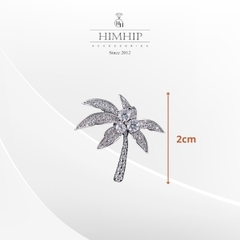 Pin Cài Áo HimHip Cây Dừa Nhỏ Thanh Lịch HKCC Đính Phale 2cm