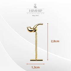 Pin Cài Áo HimHip Tẩu Thuốc Cá Tính HKCC Đính Phale 1.3x2.8cm