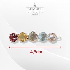 Kẹp Mái HimHip Đính Đá Phale Nhiều Màu Sắc Sang Trọng 4.5cm
