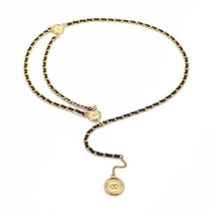 Dây Lưng HimHip Xích Mix Da PU Khóa Sang Trọng 103cm