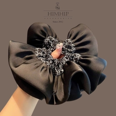 Scunchies HimHip Bản To Vải Nhún Mix Họa Tiết Hoa Nhí Thanh Lịch 20cm