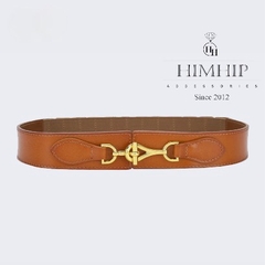Dây Lưng HimHip Da Thật Mix Chun Khoá Móc Độc Đáo 4x67cm