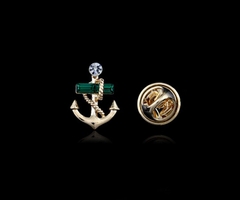 Pin Cài Áo HimHip Mỏ Neo Cá Tính HKCC Đính Phale 1x1.5cm