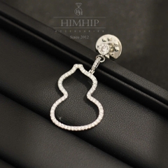 Pin Cài Áo HimHip HKCC Bình Hồ Lô Phale Lấp Lánh 4*2.2cm