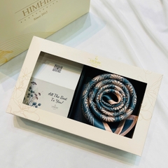 Set Quà HimHip Khăn Lụa Cao Cấp 53x53cm Kèm Túi Hộp Thiệp - 1021