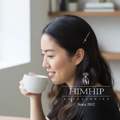 Kẹp Mái HimHip HKCC Dáng Mảnh Đính Hạt Cổ Điển 5.5cm