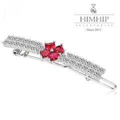 Kẹp Mái HimHip HKCC Hoa Anh Đào Tuyết Trắng 5.5x1.6cm