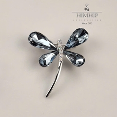 Trâm, Ghim Cài Áo HimHip HKCC Chuồn Phale Lấp Lánh 3.5x4cm