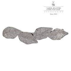 Kẹp Bấm HimHip HKCC Dải Lá Phale Thanh Lịch 7x2cm