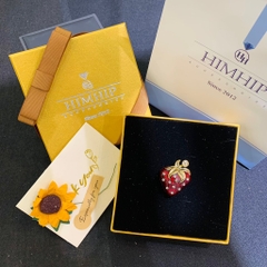 Trâm, Ghim Cài Áo HimHip Dâu Tây Đáng Yêu HKCC Đính Phale 2,5cm