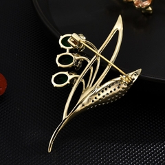 Trâm, Ghim Cài Áo HimHip Cành Hoa Chuông Sang Trọng HKCC Đính Phale 3*6cm