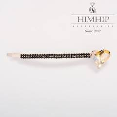 Kẹp Mái HimHip Đính Đá Phale Hình Trái Tim Đáng Yêu 0.5x9cm