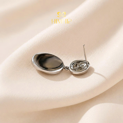 Khuyên Tai Ngắn HimHip HKCC Ánh Sương Đêm 2.5x1.6cm