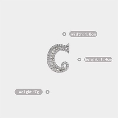 Pin Cài Áo HimHip Chữ C Sang Trọng HKCC Đính Phale 2cm