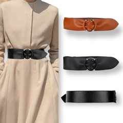 Dây lưng da miếng 1mặt khoá tròn sang trọng 5.2-6.6*98cm