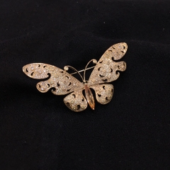 Trâm, Ghim Cài Áo HimHip Bướm Đêm Thanh Lịch HKCC Đính Phale 3,5*6,3cm