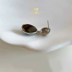 Khuyên Tai Ngắn HimHip HKCC Ánh Sương Đêm 2.5x1.6cm