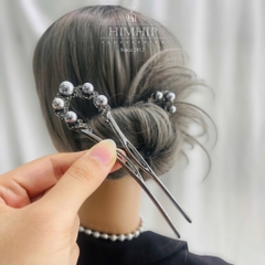 Trâm Cài Tóc HimHip HKCC Ngũ Phúc Châu Tài 12x3.8cm Kèm Hộp Phụ Kiện Áo Dài