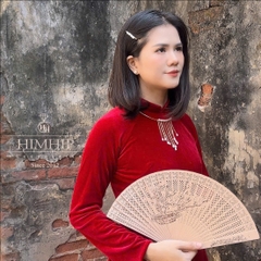 Kiềng Cổ HimHip Rèm Ngọc Châu Sa Quý Phái 15cm Phụ Kiện Áo Dài