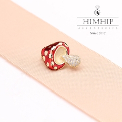 Trâm, Ghim Cài Áo Nhỏ HimHip Cây Nấm Dễ Thương HKCC Đính Phale 2x1.5cm