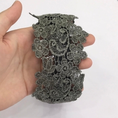 Bờm HimHip Vải Hoa Ren Nữ Tính 4.5cm