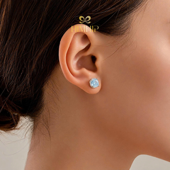 Khuyên Tai Nụ HimHip HKCC Rose Cut 0.8cm