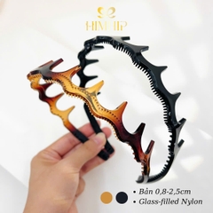 Bờm Tóc HimHip Composite Uốn Sóng Dáng Trơn Đơn Giản 2.5cm